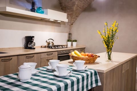 Dining room and kitchen