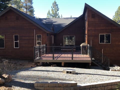 Sunny Back Deck and Fire pit with Gas BBQ Area