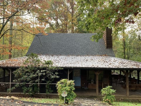Front view of Blue Door cabin