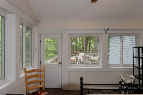 Master bed direct access to the porch for delightful outdoor dining and views.