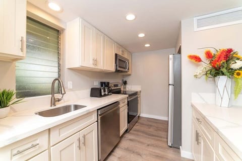 Fully equipped kitchen with modern appliances and everything you need