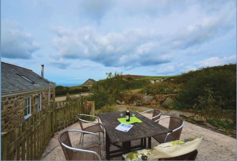Raised patio at front of property