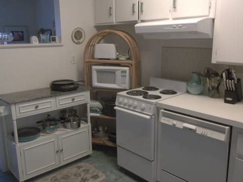 Additional kitchen storage and appliances