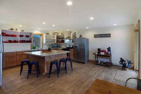 Open kitchen area