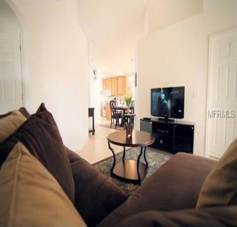 Living Room With Big Size HDTV