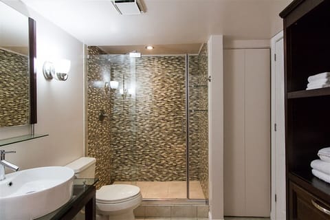 2nd bath walk in shower and private entrance to 2nd bedroom