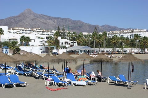 Club Playas del Duque Beach, Blue Flag sandy beaches in front of our apartments
