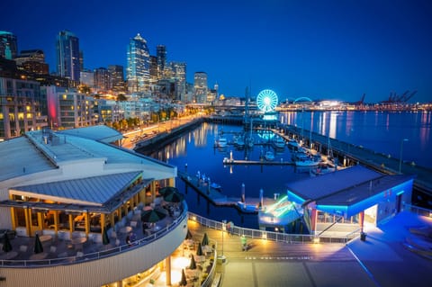 This photo is taken two minutes walk north of the condo at dawn of summer day. 