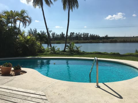 View of our lake from the back of the house, wonderful view!
