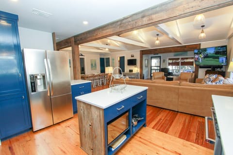 Kitchen is Adjacent to Living Area