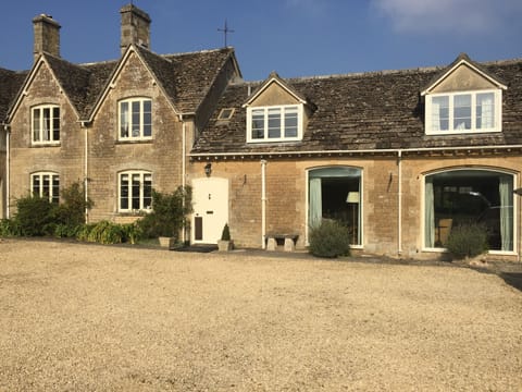 House with courtyard and guest front door