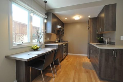 Kitchen Window Overlooking Patio Area