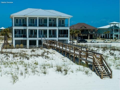 135 FEET OF GULF FRONT,  1800 sq feet of decks