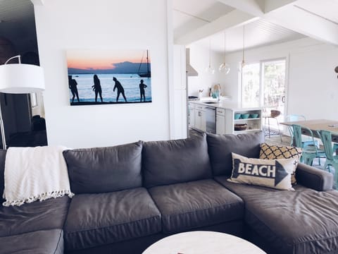 Living room opens to kitchen.