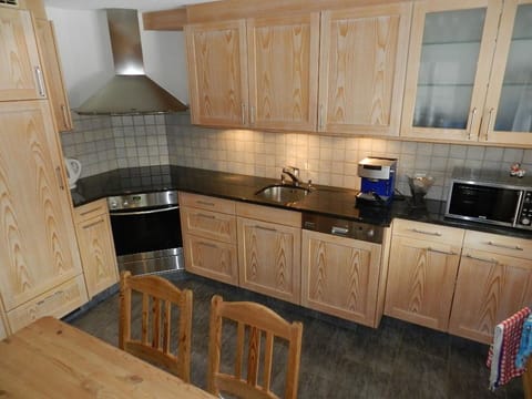 Brown, Cabinetry, Countertop, Kitchen Sink, Kitchen, Sink, Kitchen Stove, Wood, Interior Design, Flooring