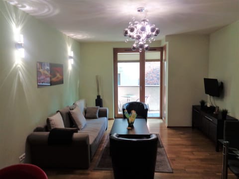 Open Plan Living Room with Balcony Access