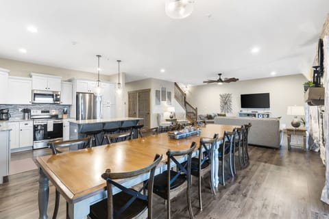 Large dining table for large groups!