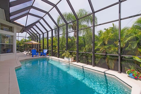 Pool area coming out the master suite slider