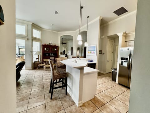 Another view of the kitchen area.