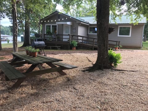 Beautiful lakeside grill area