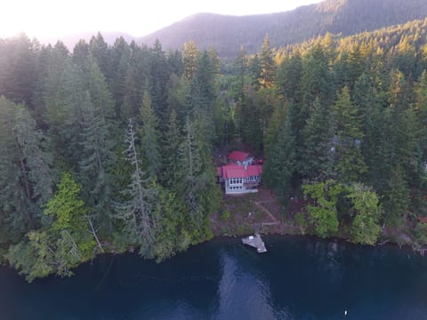 Drone photo taken by guest. Fisher Cove trustees own land to left. DNR behind. 