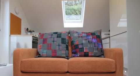 Settee facing the panoramic view