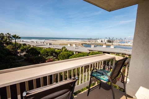 Panoramic ocean, river, harbor, and mountain vistas will provide many hours of enjoyment on your private balcony. Notice the breakfast bar for El Fresco brunch!