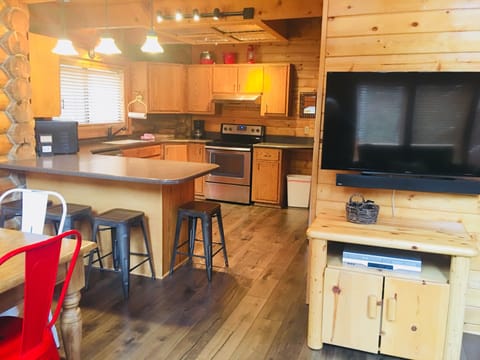 Looking into Kitchen from living/dining room.
TV is wifi