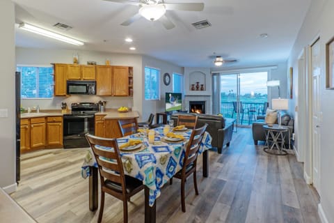 Floor plan is open and boasts beautiful brand new floors throughout.