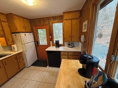 Kitchen entrance from driveway parking.