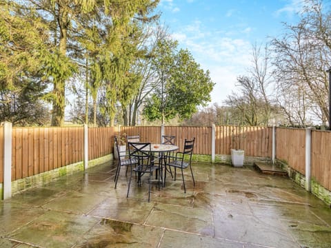 Patio | Tawny Owl Barn - Green Farm Holiday Cottages, Cutthorpe, near Chesterfield