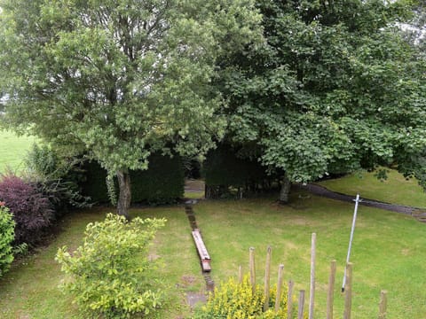 Aerial view of the garden | Grooms Cottage - Arkleby Holiday Homes, Arkleby, near Cockermouth