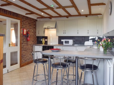 Stylish kitchen with breakfast bar | Yr Efail Argoed, Llanddowror, near Laugharne