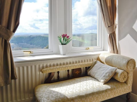 Wonderful views from the double bedroom | Beaford House, Beaford, near Winkleigh