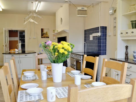 Well equipped kitchen, smaller dining area | Beaford House, Beaford, near Winkleigh