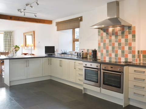 Spacious contemporary kitchen | Polmear Barn, Tregoodwell, Camelford