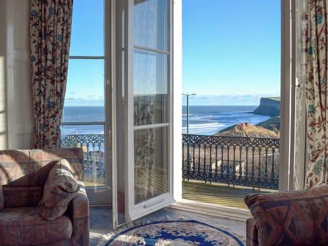 Amazing sea views from the living room | Frank&rsquo;s View, Saltburn-by-the-Sea