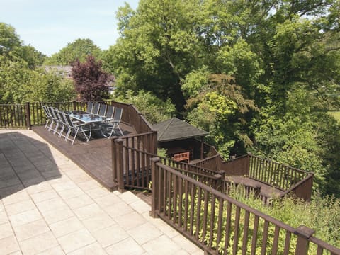 Spacious terrace | Copper Beech Cottage, Aberaeron