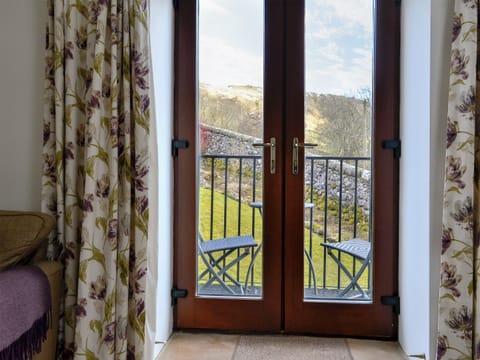Balcony with outdoor furniture | Hilltop Barn, Starbotton, near Skipton