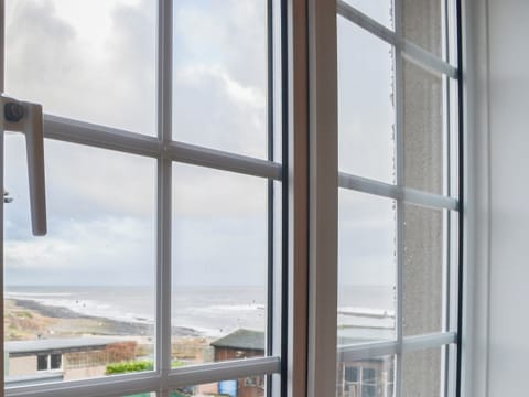 Wonderful sea views from the twin bedroom | Bramble Cottage, Craster, near Alnwick