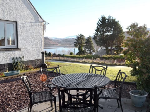 Sitting out area with lovely views | Druim-Nan-Deur, Lochcarron