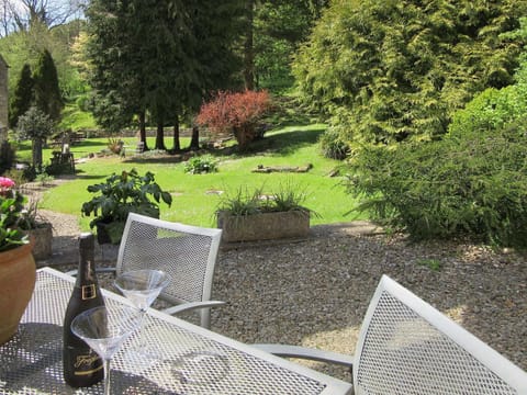 View of owners grounds from the cottage patio. | The Cottage, The Vatch, nr. Stroud