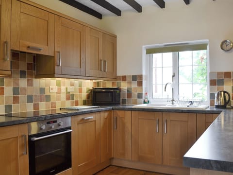 Well equipped kitchen | Nant y Bwthyn, Dol-y-Bont, near Borth
