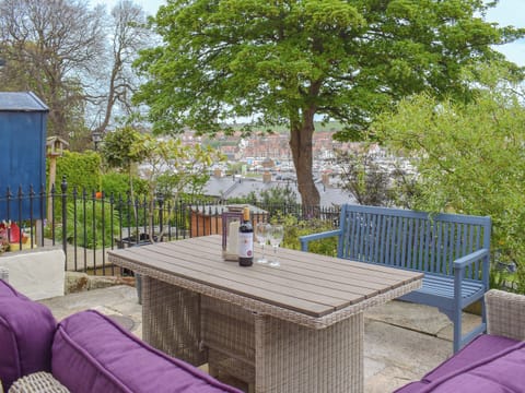 Harbour views from the delightful sitting out area | Esk View - Captains Row, Whitby