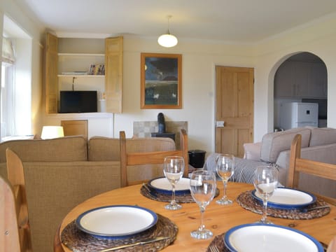 Tastefully furnished living/dining room with wood burner | Loadpot, Ullswater