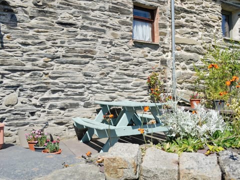 Delightful raised patio area | Bron Elan, Bron Elan, Dolwyddelan, near Betws-y-Coed