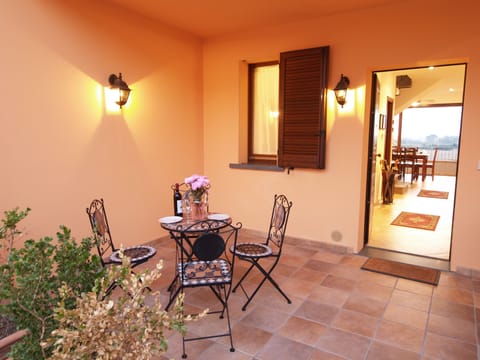 A front patio for you to enjoy morning coffee or afternoon wine