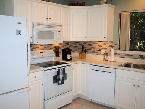 Newly decorated kitchen.