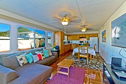 Downstairs Living Room/Kitchen area
