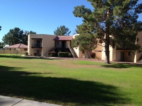 front of Condo from covered parking area